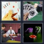 4 Fotos 1 Palavra De Poker De Ases