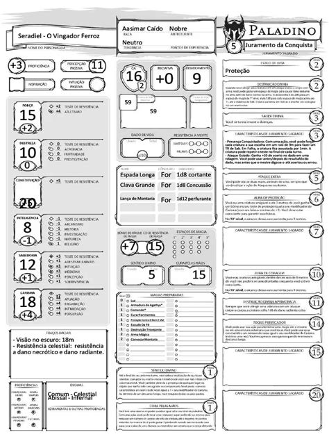 5e Paladino Feitico Slots