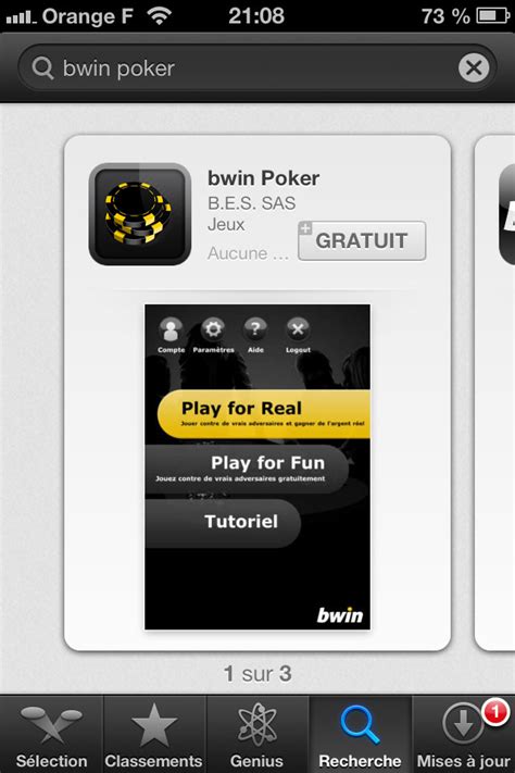 A Bwin Poker Iphone