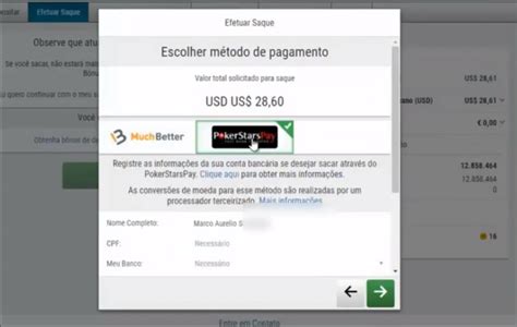 A Pokerstars Saque Para Conta Bancaria