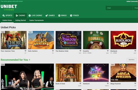 A Unibet Casino Internetowe