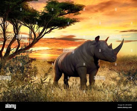 African Rhino Blaze