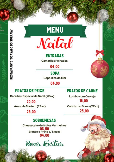 Arco Iris Casino Bristol Menu De Natal