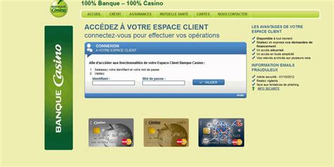 Banque Casino Espace Cliente