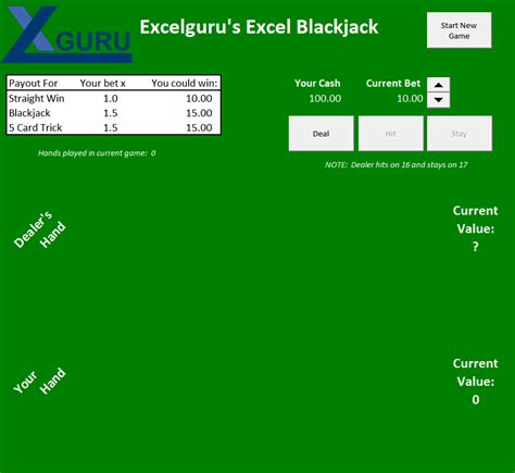 Blackjack Excel