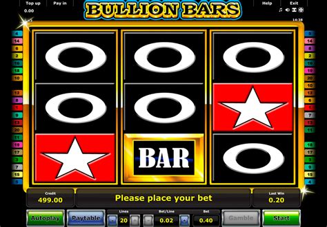 Bullion Barras De Slots