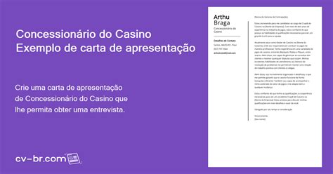 Casino Carta De Exemplos