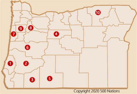 Casino Em Oregon Mapa