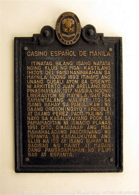 Casino Espanol De Manila Historia