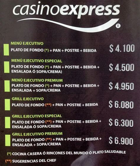 Casino Matriz De Menu