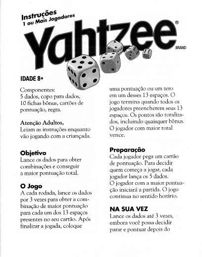 Casino Yahtzee Regras