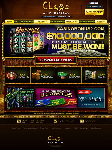 Cleos Vip Room Casino Bonus