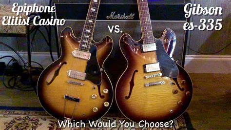 Epiphone Casino Vs Gibson Es 335