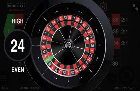 European Roulette Darkmode Leovegas