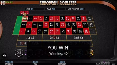 European Roulette Getta Gaming Bet365