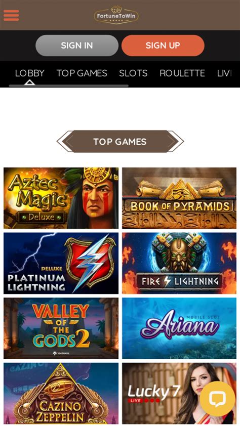 Fortunetowin Casino App