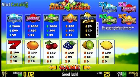 Fruits 4 Jackpot Slot Gratis
