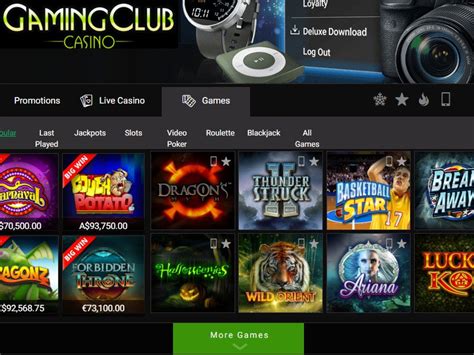 Gaming Club Casino Aplicacao