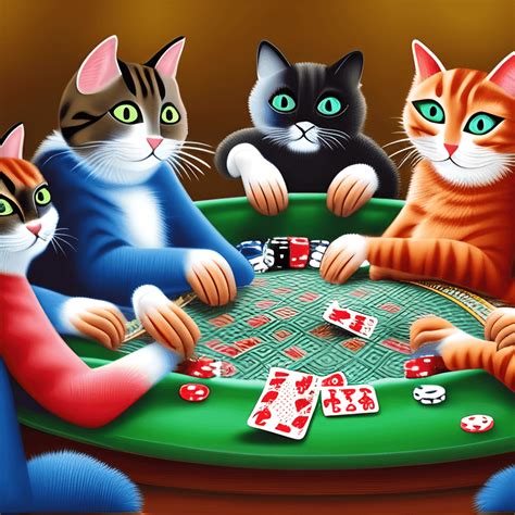 Gatos Jugando Poker