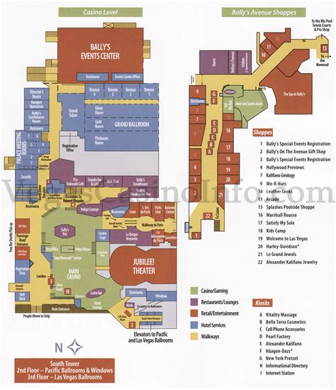 Harrahs New Orleans Casino Mapa