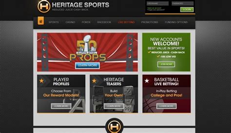 Heritage Sports Casino Review