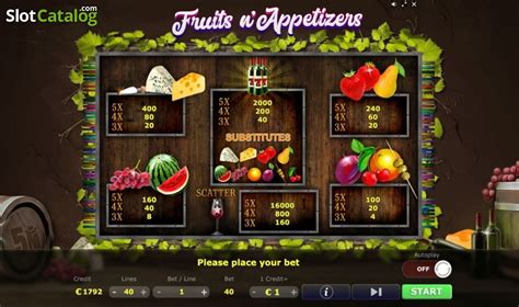 Jogar Fruits N Appetizers No Modo Demo