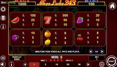 Jogar Mega Lucky 243 Com Dinheiro Real