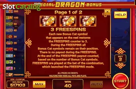 Jogar Special Dragon Bonus 3x3 No Modo Demo