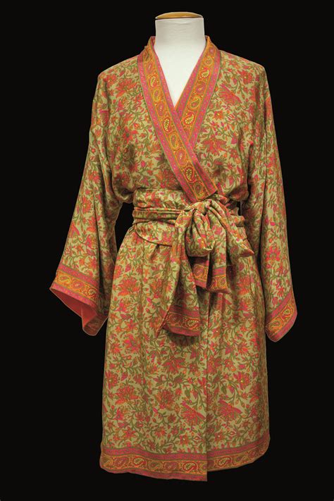 Kimono De Seda Maquina De Fenda