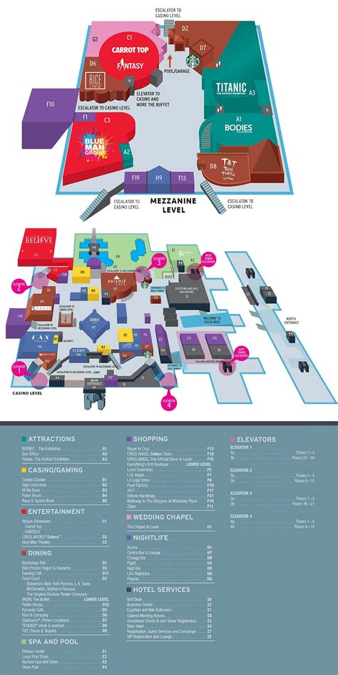 Luxor Casino Mapa