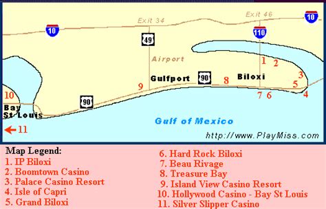 Mapa De Todos Os Casinos Em Biloxi Ms