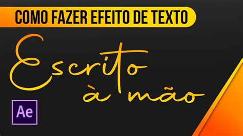 Maquina De Fenda De Efeito De Texto After Effects