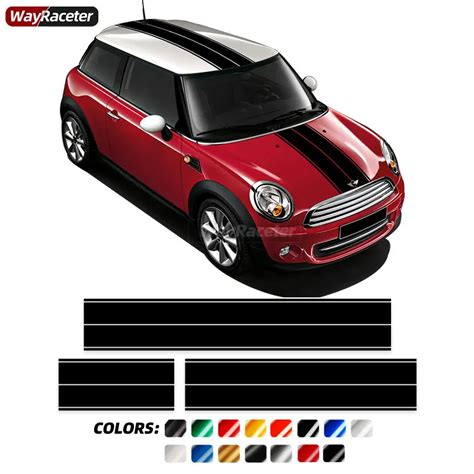 Mini Cooper Black Jack Telhado De Decalque