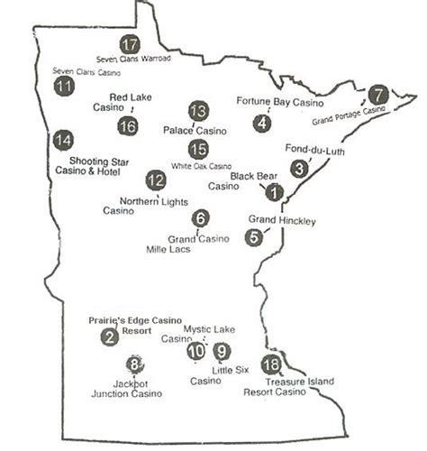 Minnesota Casino Mapa