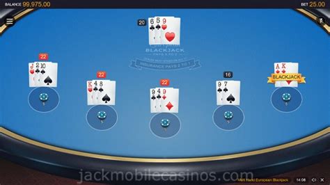 Multihand European Blackjack Bodog