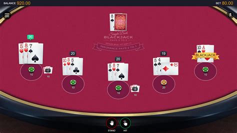 Multihand Vegas Single Deck Blackjack 888 Casino