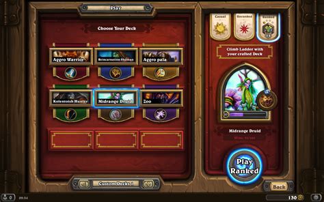 Novo Deck Slots Hearthstone