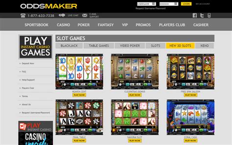 Oddsmaker Casino Online