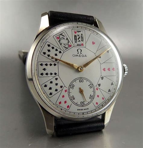 Omega Poker Dial Watch