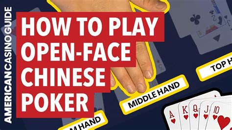 Open Face Chinese Poker Regeln Deutsch