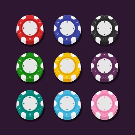 Padrao De Fichas De Poker Cor Quantidades