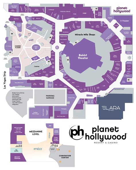 Planet Hollywood Casino Mapa Chao
