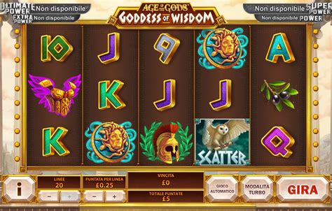 Play Age Of The Gods Goddes Of Wisdom Slot