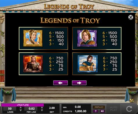 Play Legends Of Troy Slot