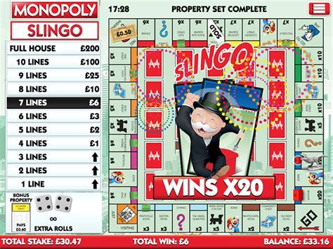 Play Slingo Monopoly Slot