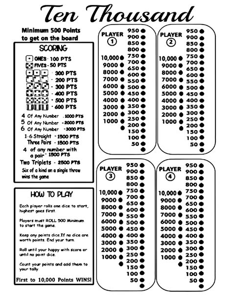 Poker De 10 A 10000