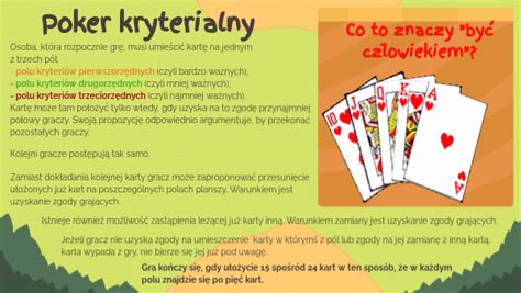 Poker Kryterialny Karty