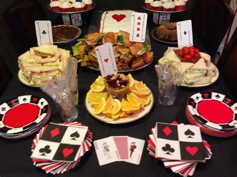 Poker Party Menu