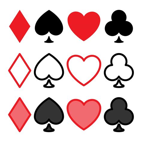 Poker Simbolos Vetor