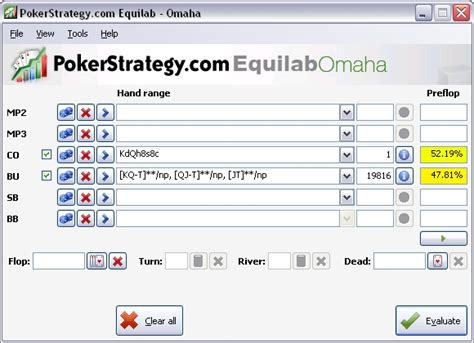Pokerstrategy Equilab Omaha